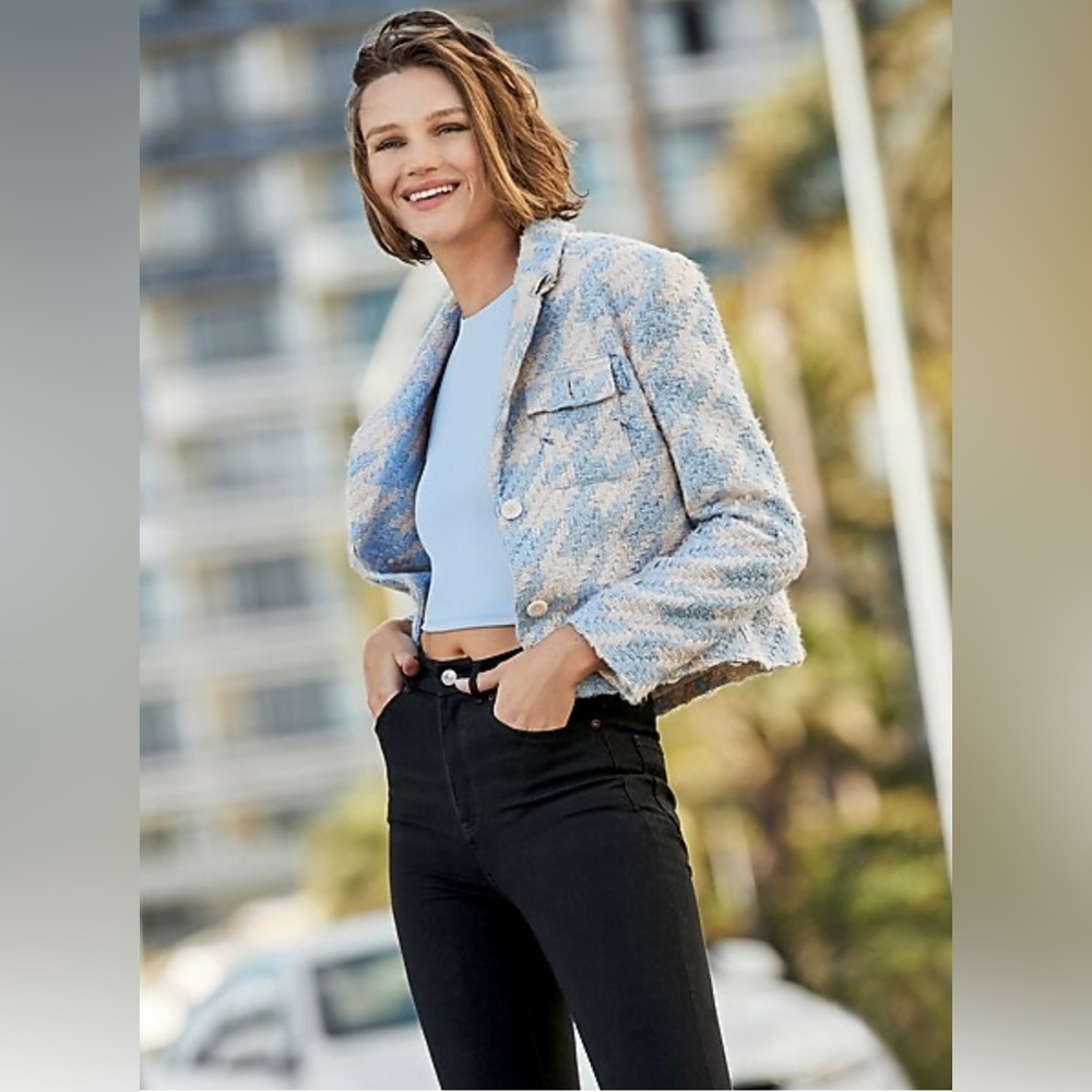 NWT! EXPRESS HOUNDSTOOTH BLAZER JACKET!